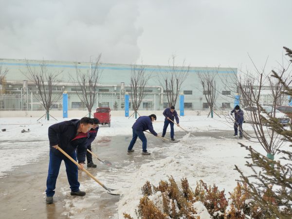 陳陽(yáng)和電儀分部員工一起清除道路積雪.jpg