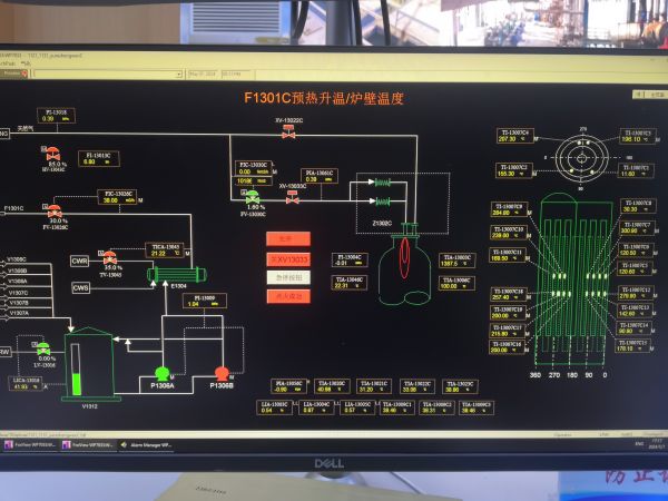 圖2 5月7日，3號氣化爐升溫實時畫面。.jpg